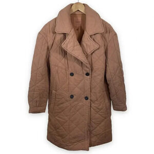 Avec les Filles Double Breasted  Peacoat